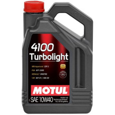 MOTUL 4100 TURBOLIGHT 10W40 5 літрів /  387606 / 108645