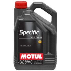 MOTUL SPECIFIC 505 01 502 00  5W40 5 літрів /  842451 / 101575