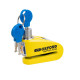 Замок на диск Oxford Alpha XA14 Alarm Disc Lock Yellow