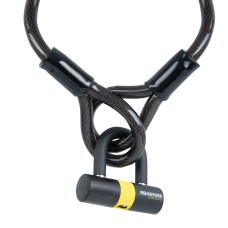 Трос протиугінний Oxford Loop Lock15 Cable Lock+Mini Shackle 15mm x 2.0m