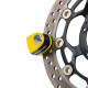 Замок на диск Oxford Quartz XA5 Alarm Disc Lock Yellow Black