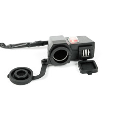 USB ExtremeStyle MUS04 2х2.1А та прикурювач на кермо