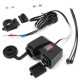 USB ExtremeStyle MUS06 2х3.1А та гніздо з вольтметром на кермо