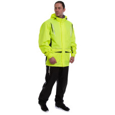 Мотодощовик Compass Black Fluo Green куртка та штани