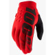 Моторукавички теплі RIDE 100% Brisker Red
