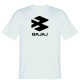 Мотофутболка Bajaj White Black