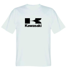 Мотофутболка Kawasaki White Black