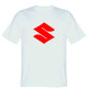 Мотофутболка Suzuki White Red