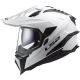 Мотошолом LS2 MX701 Explorer Solid Gloss White