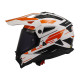 Мотошолом LS2 MX702 Pioneer 2 Namib White Orange