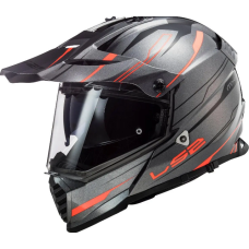 Мотошолом LS2 MX436 Pioneer EVO Knight Titan Orange