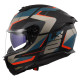 Мотошолом LS2 FF808 Stream 2 Road Matt Black Blue XXL