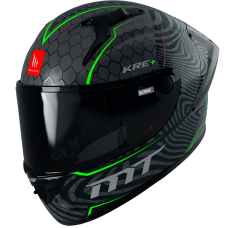 Мотошолом MT KRE+ Carbon Ruvi C6 Gloss Fluor Green
