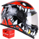 Мотошолом дитячий LS2 FF812 Kid Punk Grey Red L