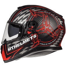 Мотошолом MT THUNDER 3 SV Isle Of Man Matt Red
