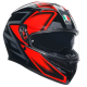 Мотошолом AGV K3 Compound Black Red ECE2206 M