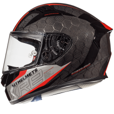 Мотошолом MT KRE Gloss Snake Carbon 2.0 Red