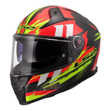 Мотошолом LS2 FF811 Vector 2 C Tantic Red Hi-Vis Yellow (L)