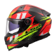 Мотошолом LS2 FF811 Vector 2 C Tantic Red Hi-Vis Yellow (L)