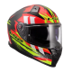 Мотошолом LS2 FF811 Vector 2 C Tantic Red Hi-Vis Yellow (L)