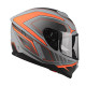 Мотошолом LAZER RAFALE HEXA Matt Grey Red