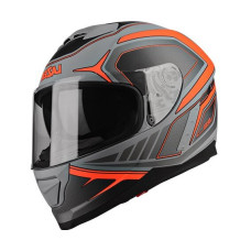 Мотошолом LAZER RAFALE HEXA Matt Grey Red