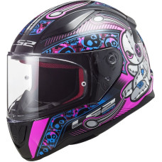 Мотошолом дитячий LS2 FF353J Voodoo Black Fluo Pink