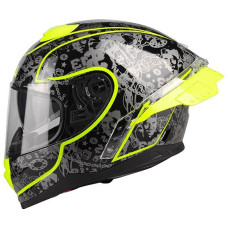 Мотошолом LAZER RAFALE SR Stunter Black Fluor Yellow