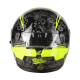 Мотошолом LAZER RAFALE SR Stunter Black Fluor Yellow