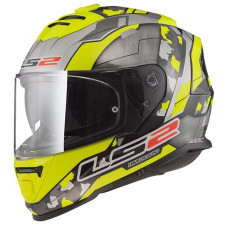Мотошолом LS2 FF800 Storm 2 Cyborg Hi-Vis Yellow Grey XL