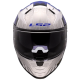 Мотошолом LS2 FF811 Vector 2 Freedom White Silver (S)