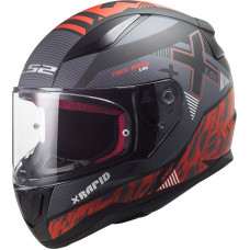 Мотошолом LS2 FF353 Rapid XTREET Matt Black Red