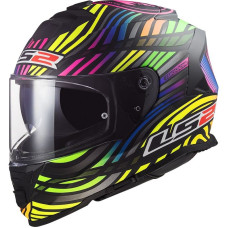 Мотошолом LS2 FF800 Storm 2 Power Matt Black Rainbow XXXL