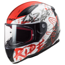 Мотошолом LS2 FF353 Rapid Naughty White Red