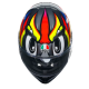 Мотошолом AGV K3 BIRDY 2.0 Grey Yellow Red ECE2206