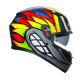 Мотошолом AGV K3 BIRDY 2.0 Grey Yellow Red ECE2206