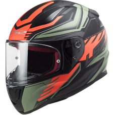 Мотошолом LS2 FF353 Rapid Gale Matt Black Red Green