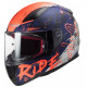 Мотошолом LS2 FF353 Rapid Naughty Matt Blue Orange