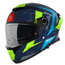 Мотошолом MT THUNDER 4 SV Mountain C7 Matt Blue Yellow