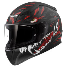 Мотошолом LS2 FF353 Rapid 2 KAIJU Matt Red White ECE2206 XXXL