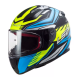 Мотошолом LS2 FF353 Rapid Gale Matt Black Blue Yellow