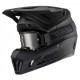Мотошолом LEATT GPX 7.5 Black з окулярами XXL