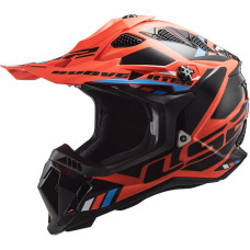 Мотошолом LS2 MX700 Subverter EVO Stomp Orange Black