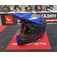 Мотошолом MT FALCON System Matt Blue