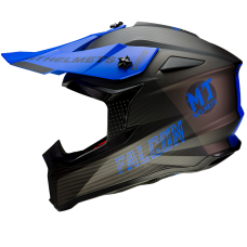Мотошолом MT FALCON System Matt Blue