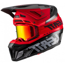 Мотошолом LEATT GPX 8.5 Red з окулярами
