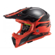 Мотошолом LS2 MX437 Fast EVO Roar Black Red