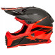 Мотошолом LS2 MX437 Fast EVO Roar Black Red