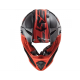 Мотошолом LS2 MX437 Fast EVO Roar Black Red