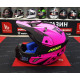 Мотошолом AXXIS WOLF RACON D8 Matt Fluor Pink